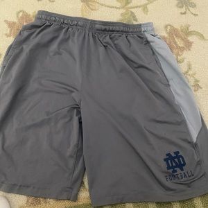 Authentic Notre Dame practice shorts